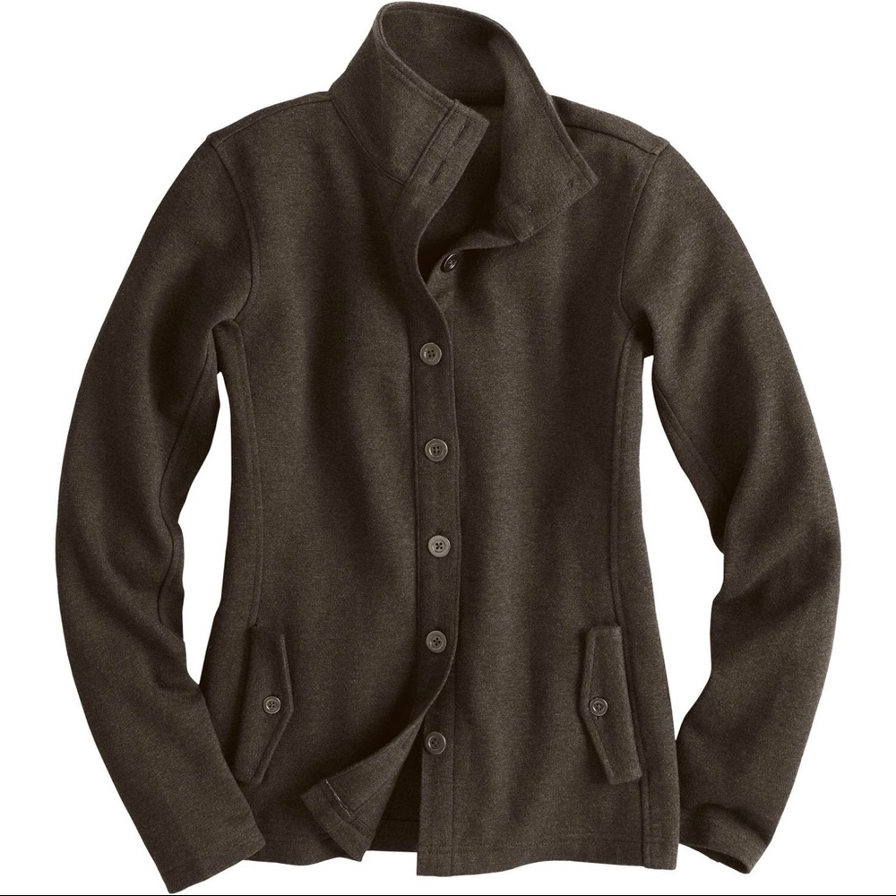 Brown Duluth Trading Company Button Up Jacket